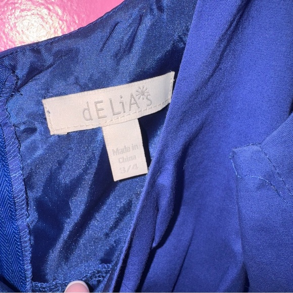 dELiA*s Royal Blue Dress size 3/4 - Picture 3 of 5